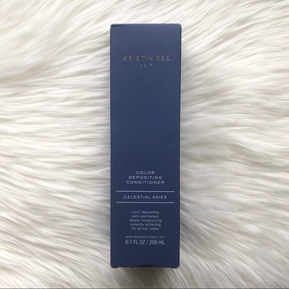 NWT Kristin Ess Color Depositing Conditioner CELESTIAL SKIES Blue Hair Dye - Picture 3 of 10